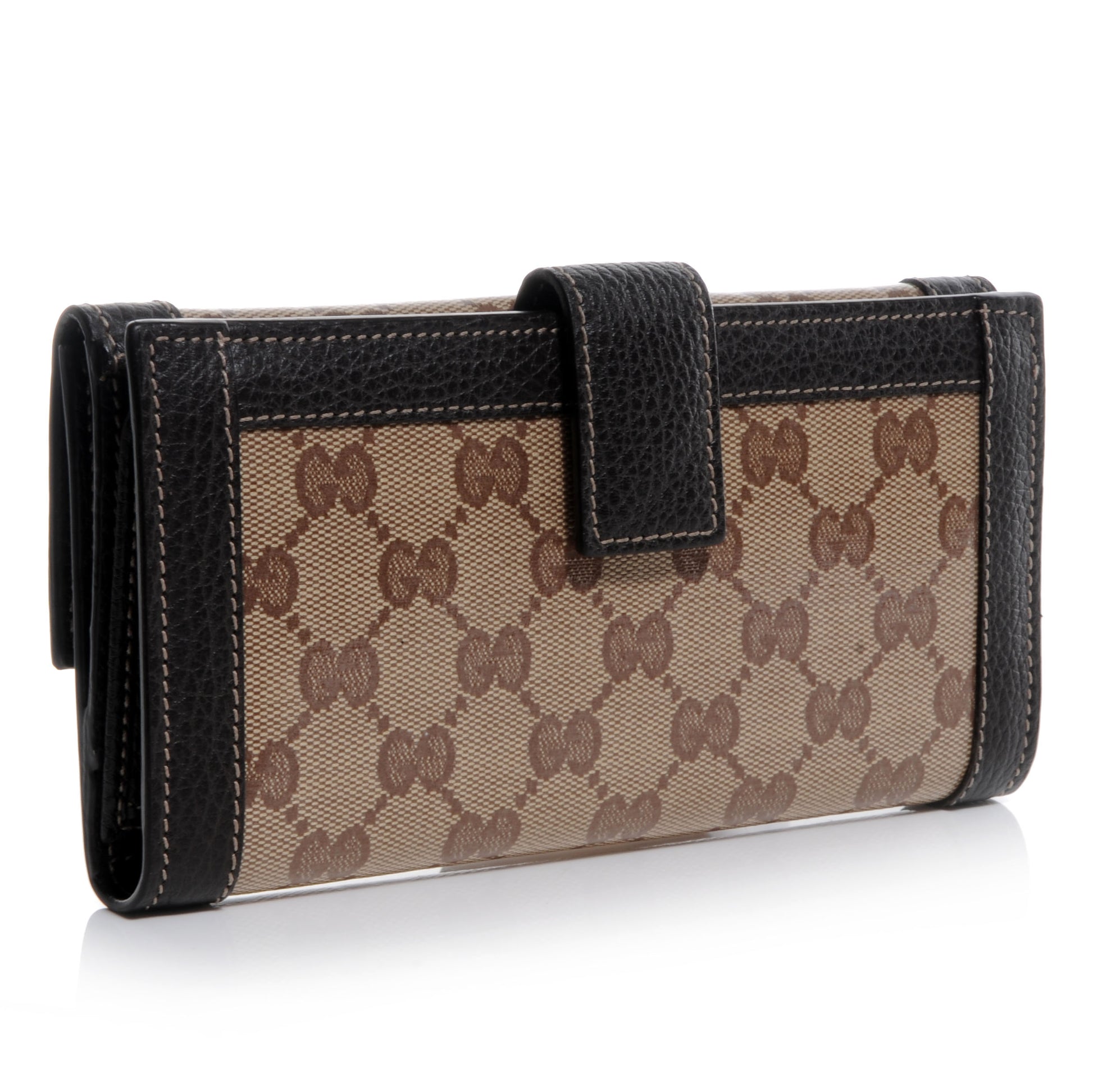 Gucci Crystal Monogram Continental Charmy Wallet Brown 3 of 8