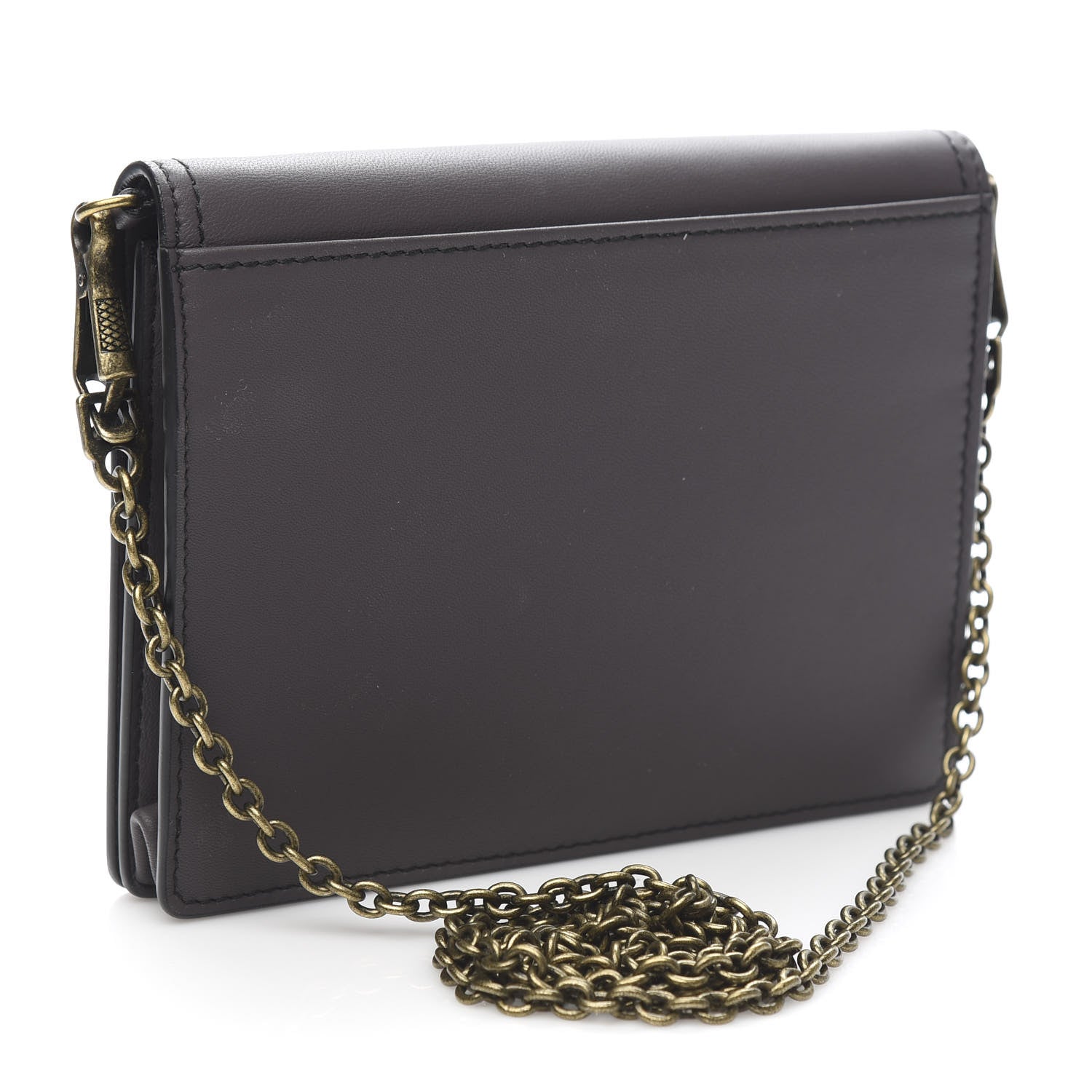 Bottega Veneta Nappa Ellittica Chain Wallet Quetsche 3 of 10