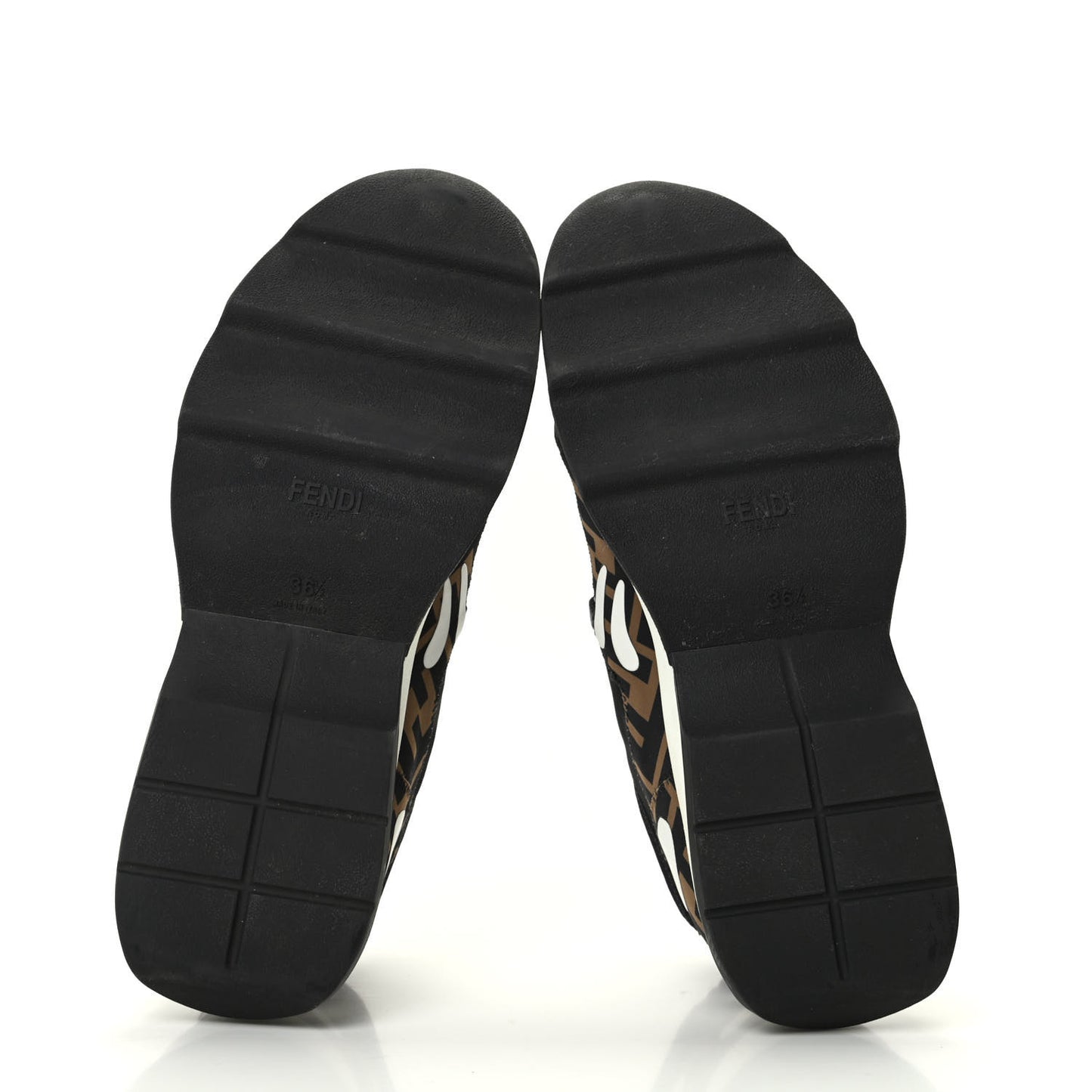 Technical Mesh Lycra FFreedom Patchwork Sneakers 36.5 Black Tobacco