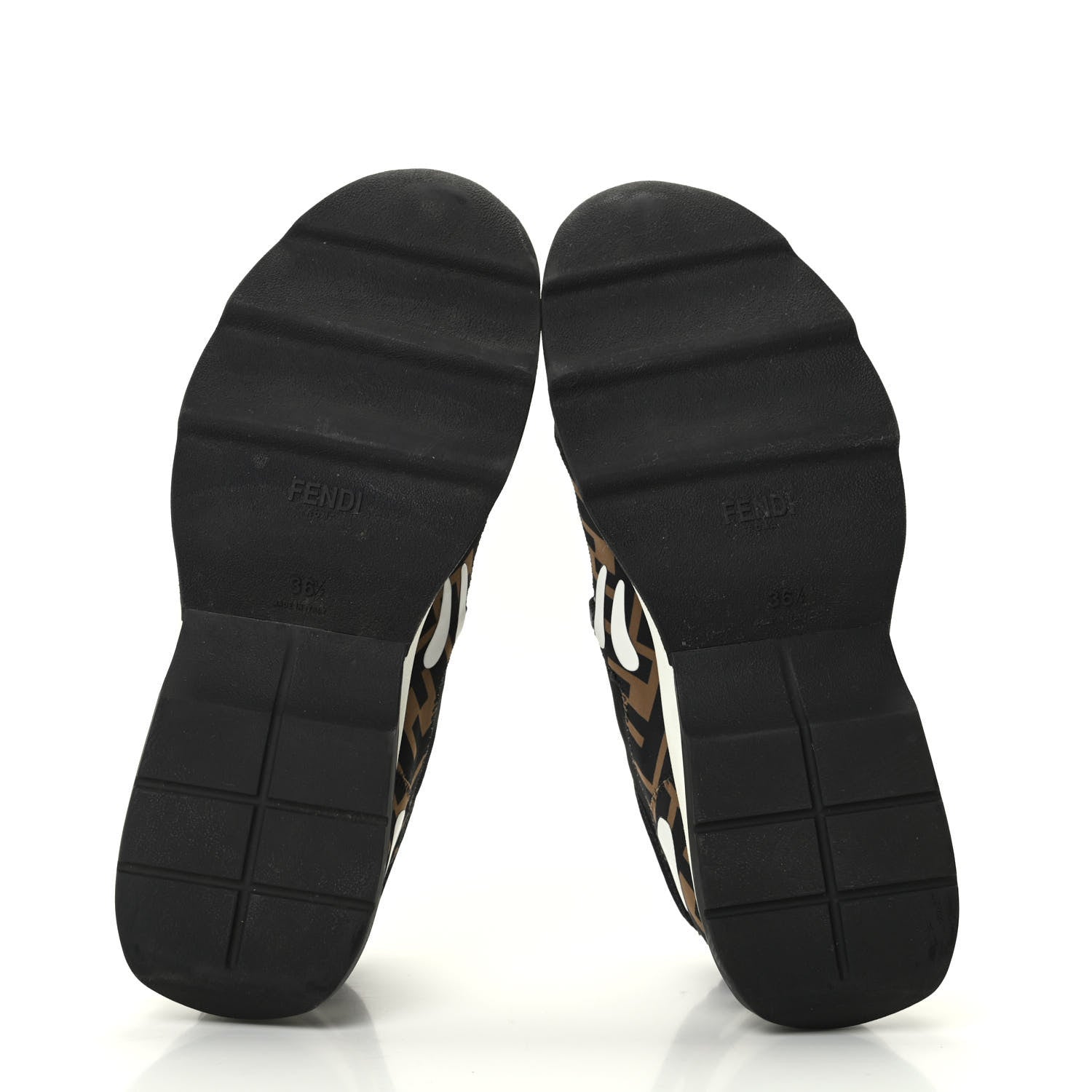 Fendi Technical Mesh Lycra FFreedom Patchwork Sneakers 36.5 Black Tobacco 5 of 7