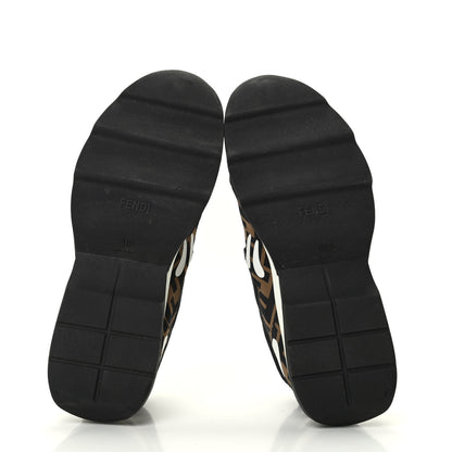 Fendi Technical Mesh Lycra FFreedom Patchwork Sneakers 36.5 Black Tobacco 5 of 7