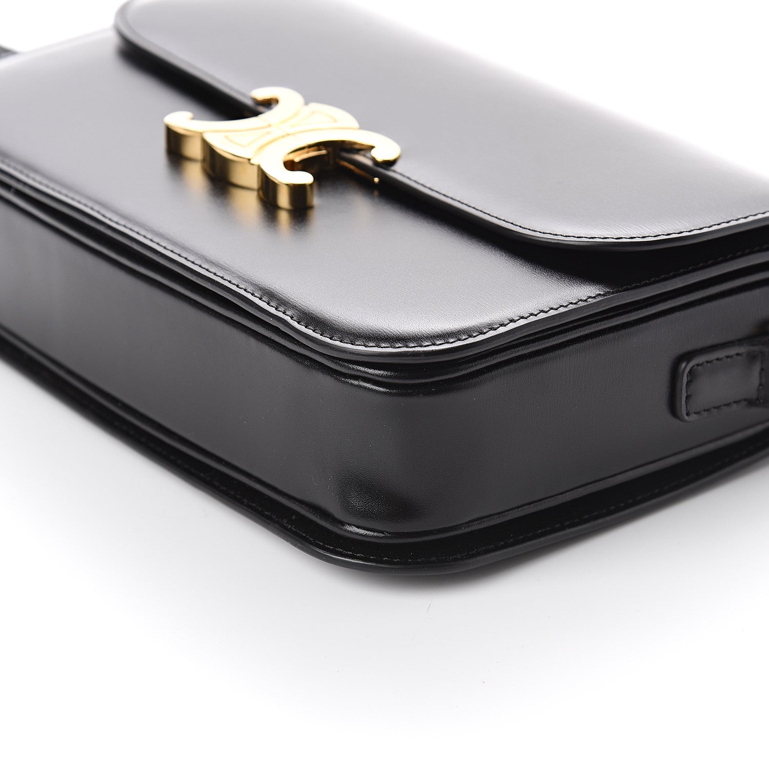 Celine Shiny Calfskin Medium Triomphe Black 8 of 8