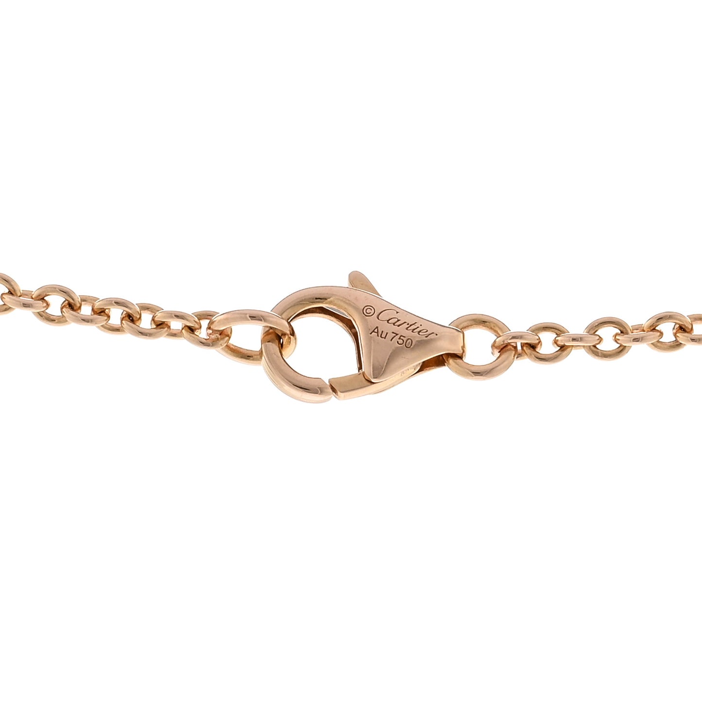 18K Pink Gold Interlocking LOVE Necklace