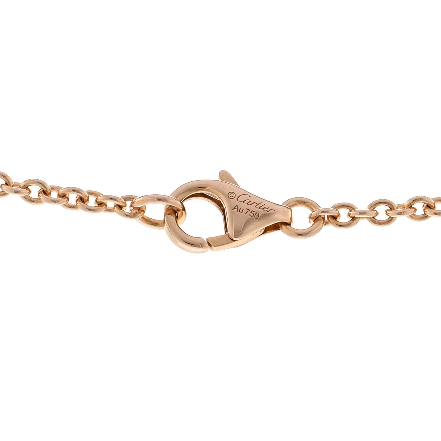 Cartier 18K Pink Gold Interlocking LOVE Necklace 4 of 4