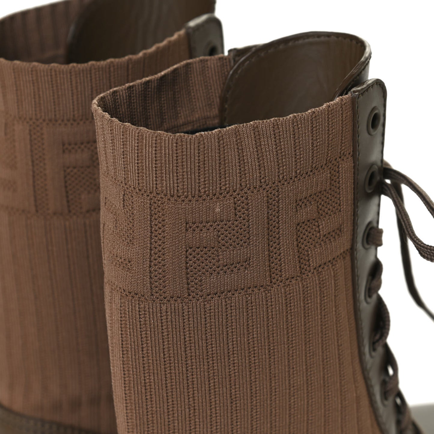Vitello Stretch Fabric Rockoko Biker Boots 39 Maya Chocolate