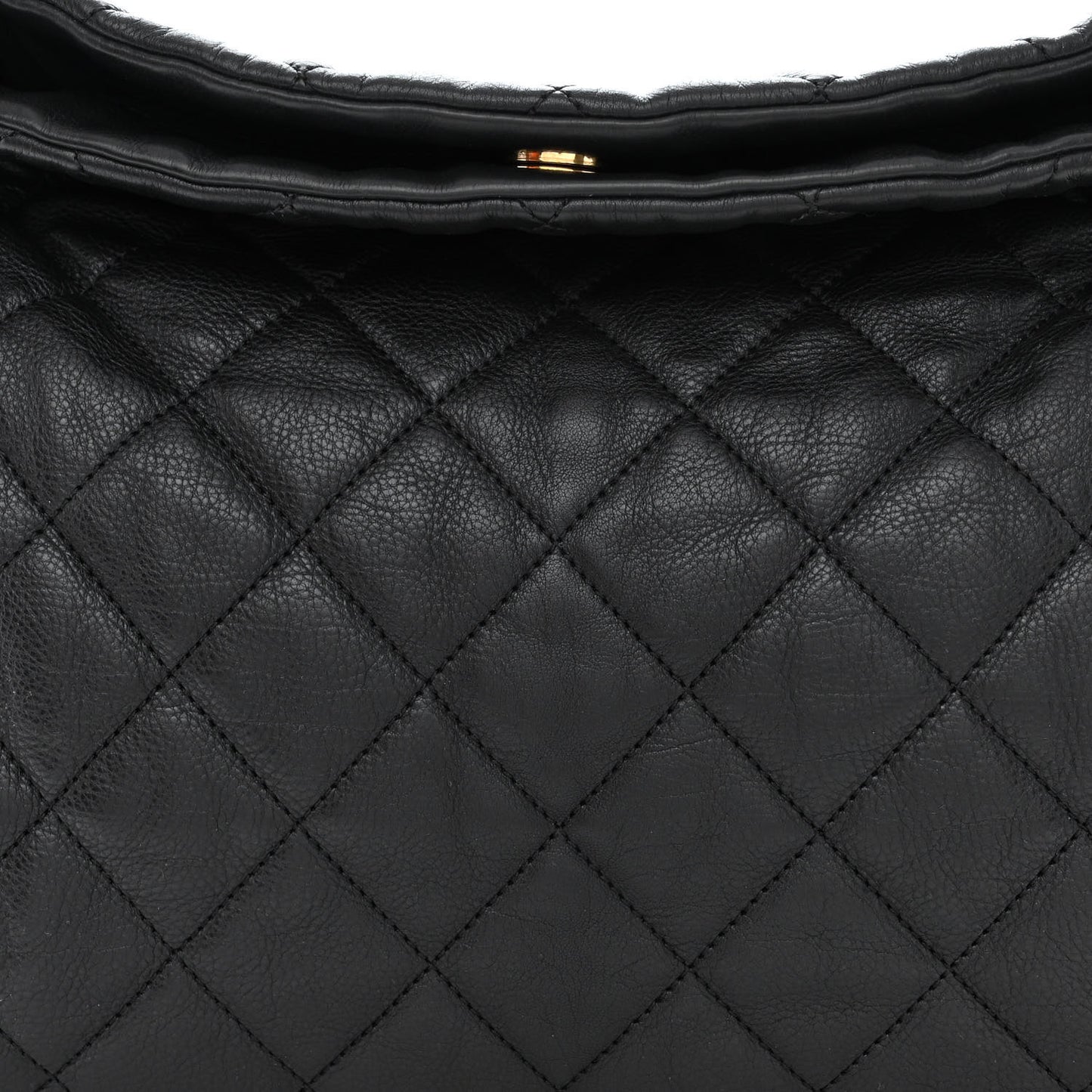 Calfskin Quilted Medium Chain Me Hobo Black