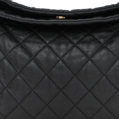 Chanel Calfskin Quilted Medium Chain Me Hobo Black 8 of 10
