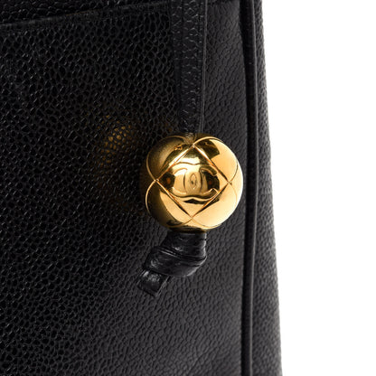 Chanel Caviar CC Shoulder Bag Black 7 of 14