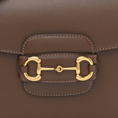 Gucci Azalea Calfskin Horsebit 1955 Shoulder Bag Brown Sugar 9 of 11