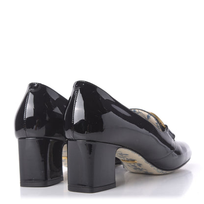 Gucci Vernice GG Victoire 55mm Loafer Pumps 38.5 Black 4 of 11