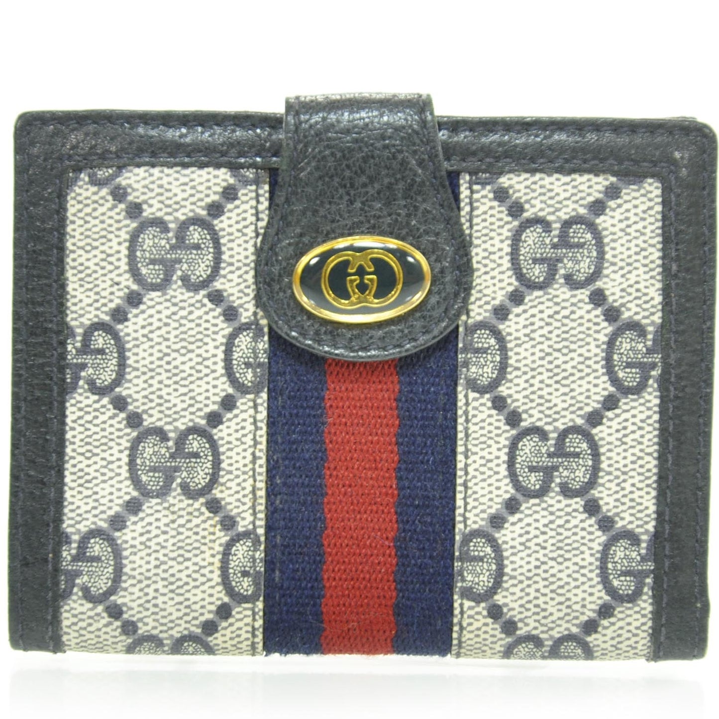 Monogram Web French Wallet Navy