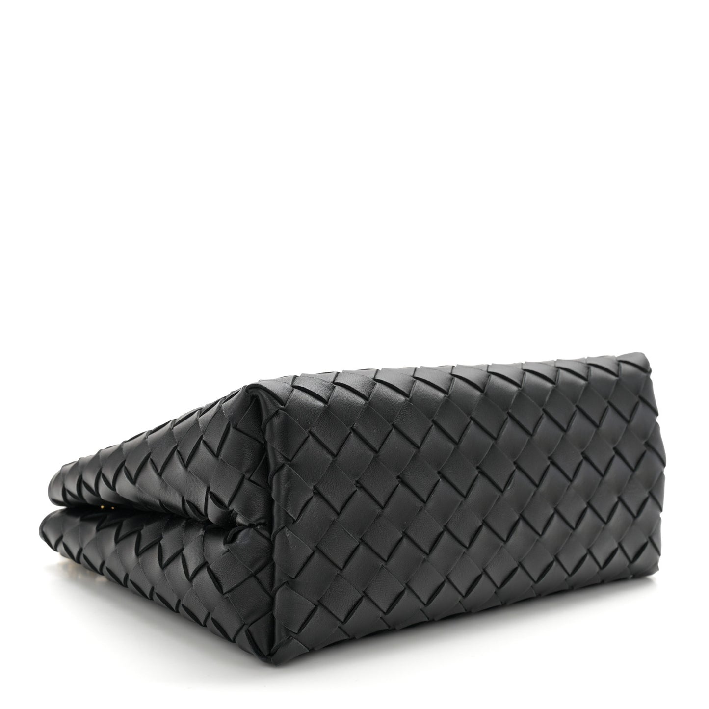 Nappa Intrecciato Small Andiamo With Chain Shoulder Bag Black