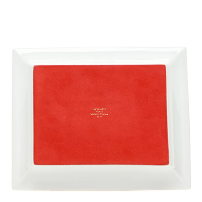 Hermes Porcelain Sellier Change Tray Rouge Or 3 of 5