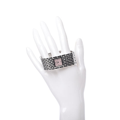 Cartier Stainless Steel Pink Mother of Pearl 21mm Panthere Ruban Quartz Watch 2 of 7
