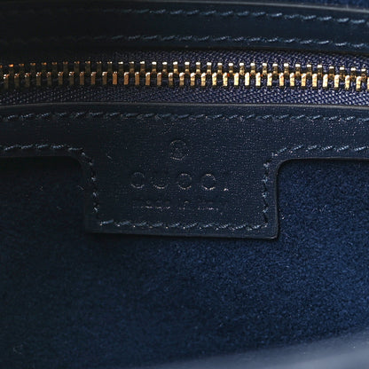 Gucci Suede Boarded Dyana Lux Calfskin Suede Small Jackie 1961 Hobo Navy 6 of 10