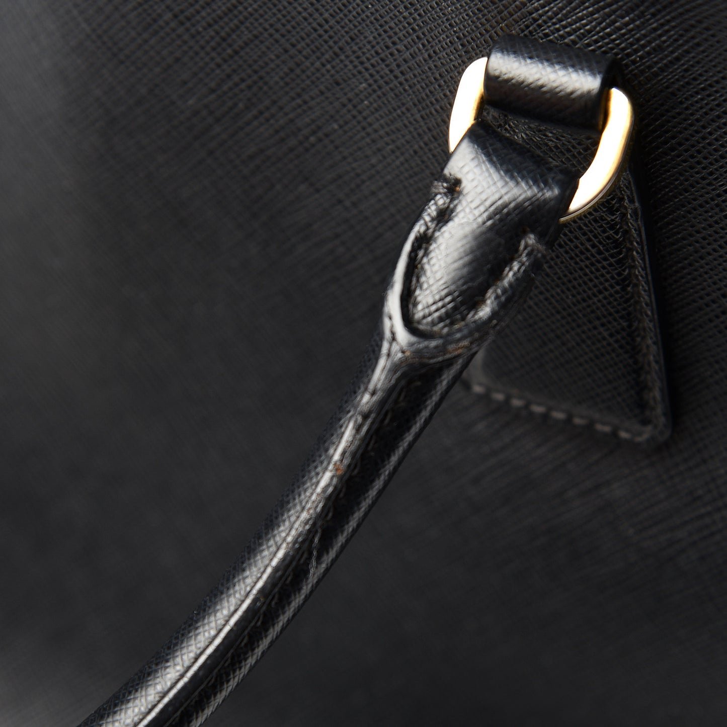 Saffiano Small Galleria Double Zip Tote Black
