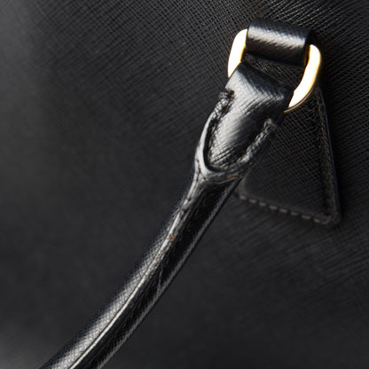 Prada Saffiano Small Galleria Double Zip Tote Black 30 of 30