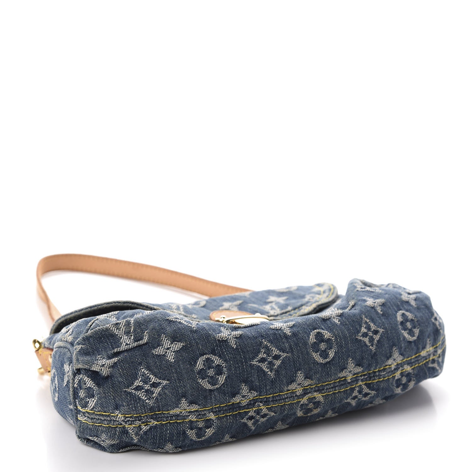 Louis Vuitton Monogram Denim Mini Pleaty Blue 4 of 12
