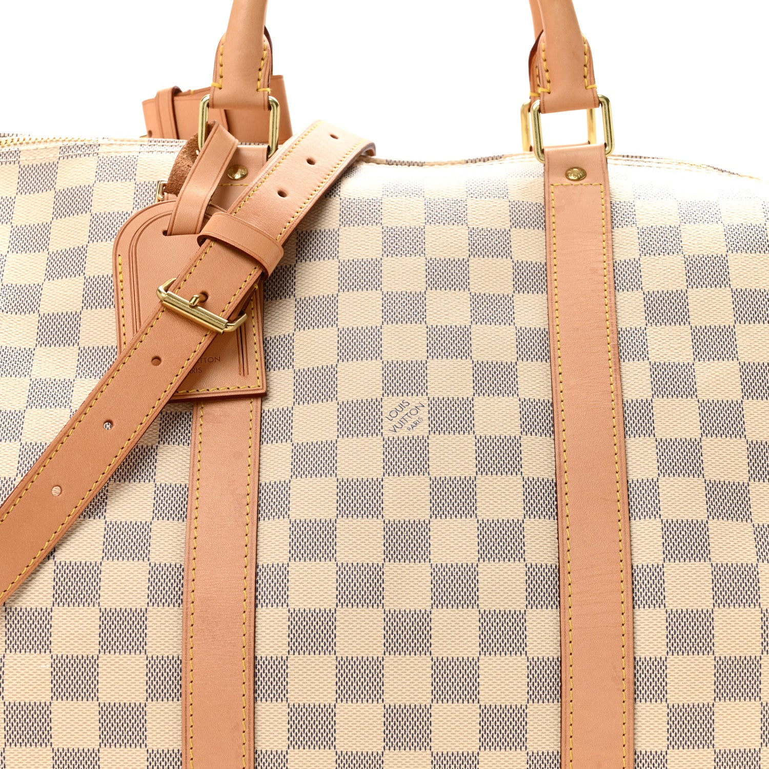 Louis Vuitton Damier Azur Keepall Bandouliere 55 7 of 13