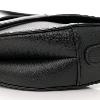 Christian Dior Grained Calfskin Saddle Bag Black 10 of 12