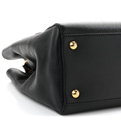 Fendi Vitello Elite Petite 2Jours Tote Black 8 of 9