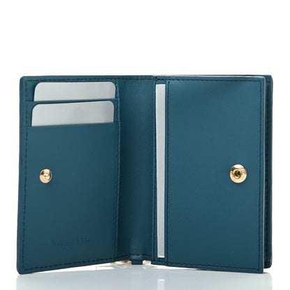 Christian Dior Lambskin Cannage Small Lady Dior Flap Card Holder Deep Ocean 5 of 7
