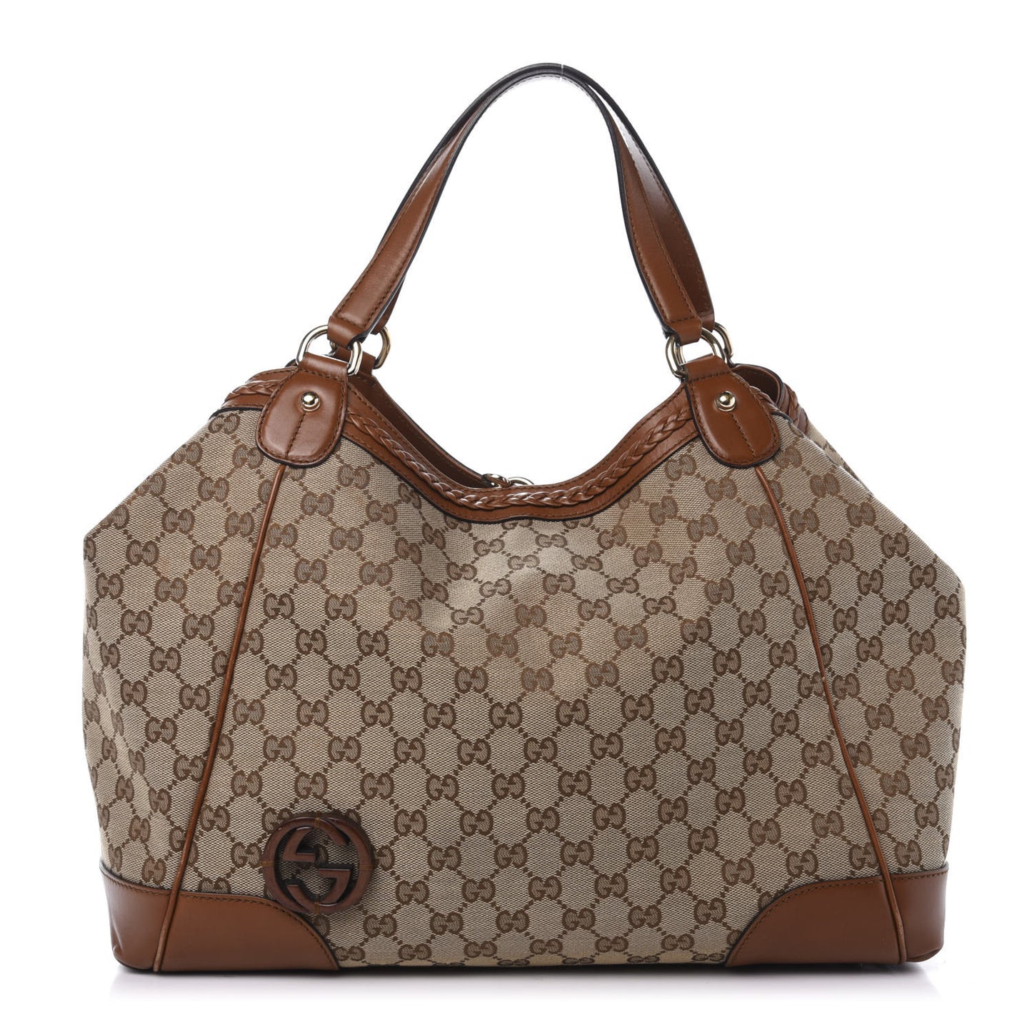 Monogram Medium Brick Lane Tote Brown