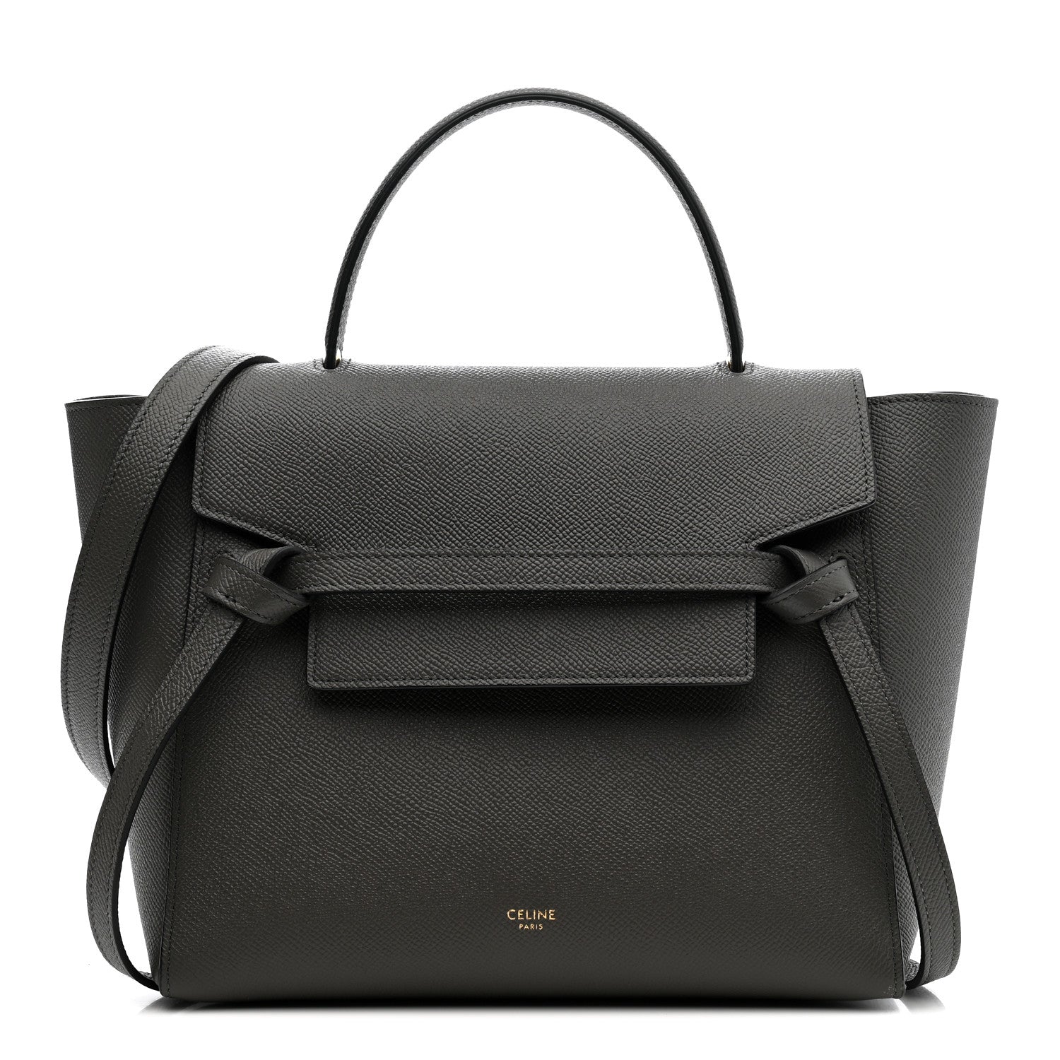 Celine Grained Calfskin Micro Belt Bag Grey 2 of 21