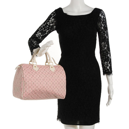 Louis Vuitton Mini Lin Croisette Speedy 30 Rouge 8 of 13