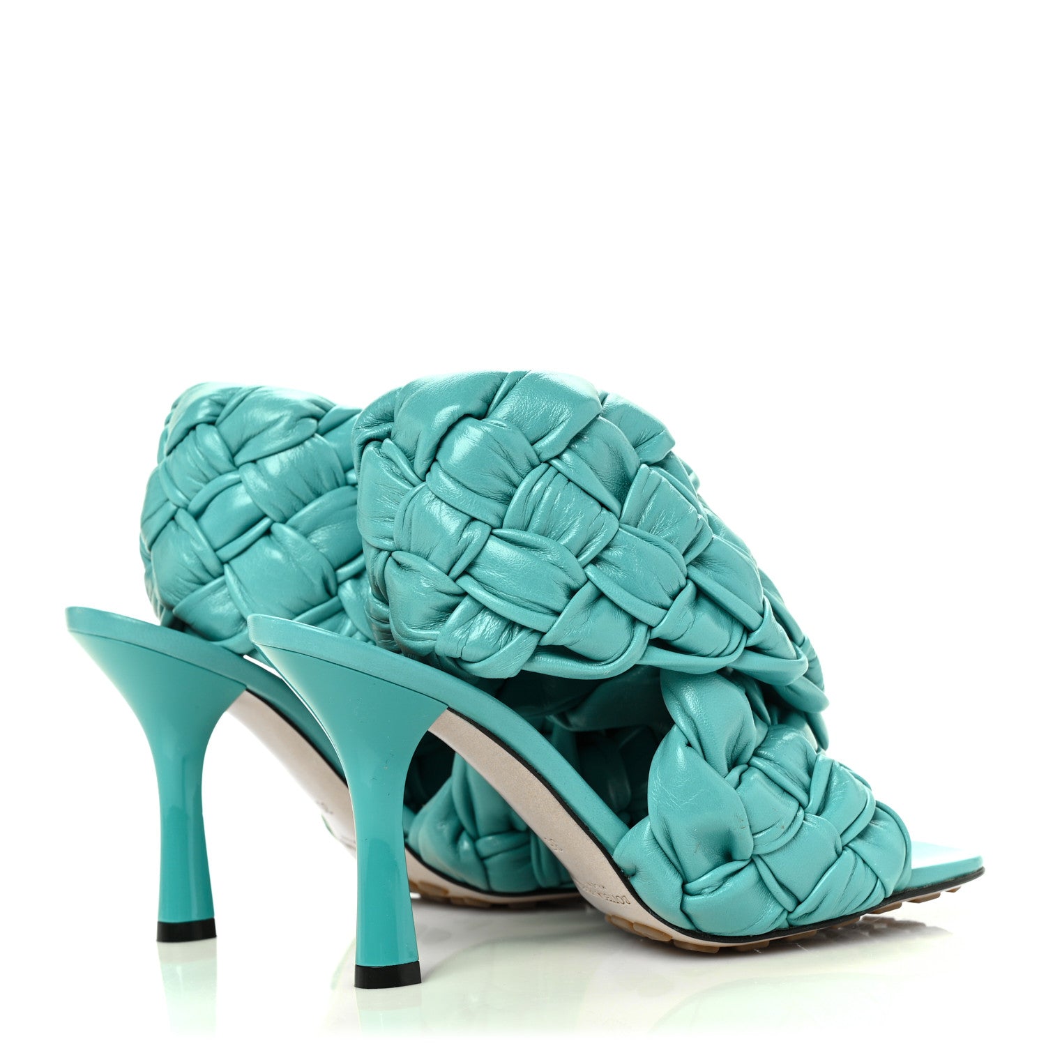 Bottega Veneta Shiny Nappa Intrecciato The Board Sandals 35 Linoleum 4 of 7