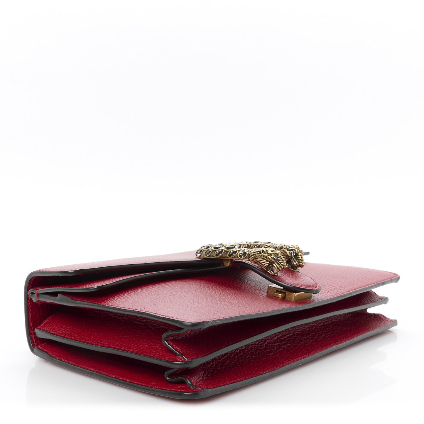 Dollar Calfskin Swarovski Crystal Small Dionysus Shoulder Bag Hibiscus Red