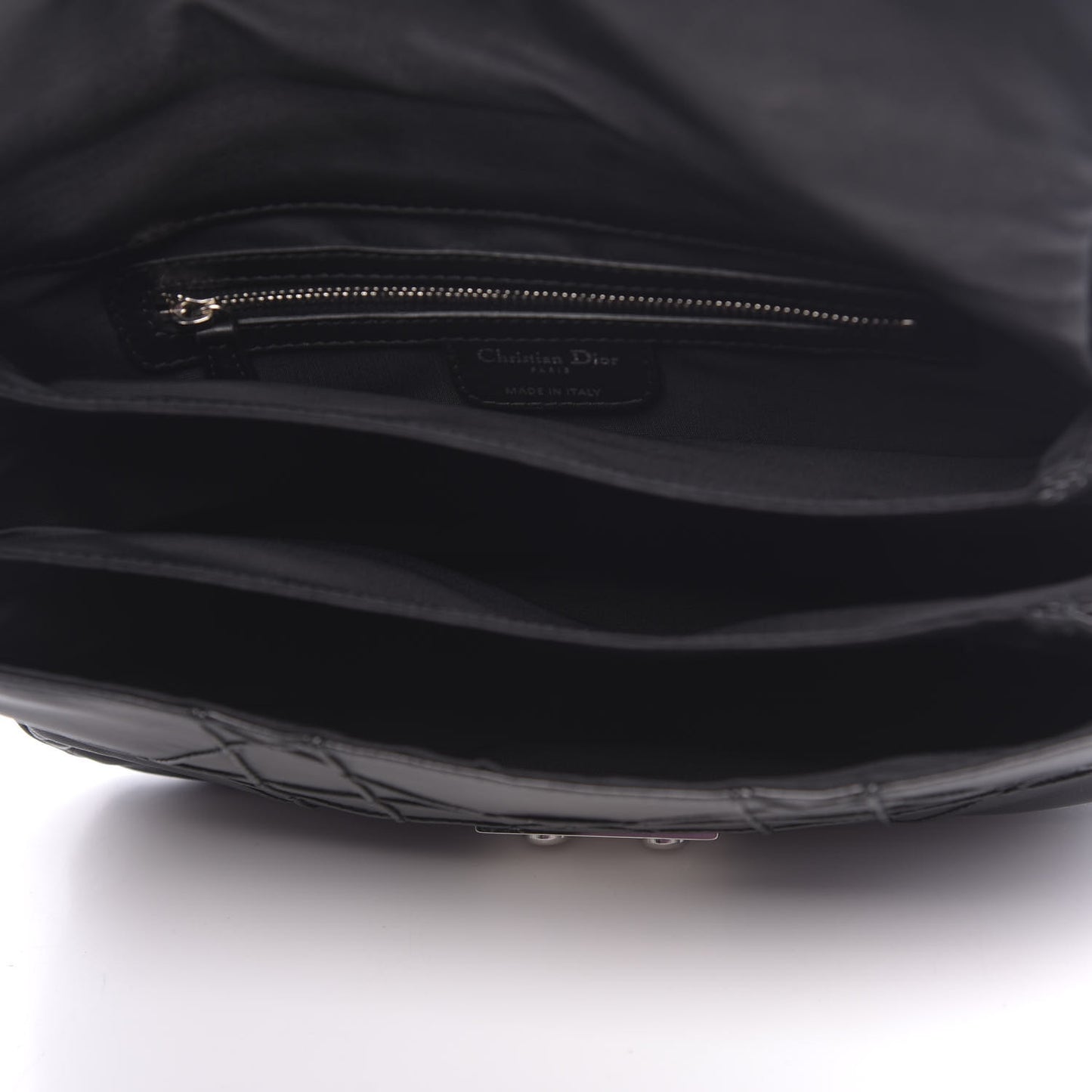 Lambskin Cannage Ruffle New Lock Flap Black