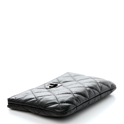 Chanel Aged Calfskin Quilted Small Reissue Cosmetic Case So Black 4 of 9