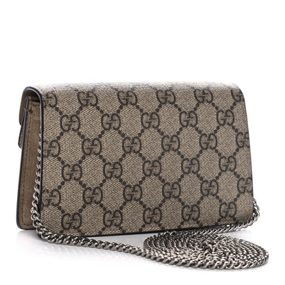 Gucci GG Supreme Monogram Super Mini Dionysus Shoulder Bag Taupe 3 of 9