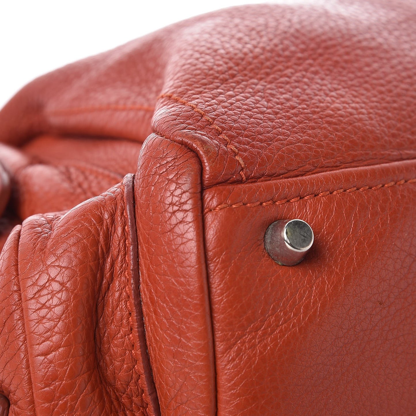 Vitello Daino Shoulder Bag Arancio