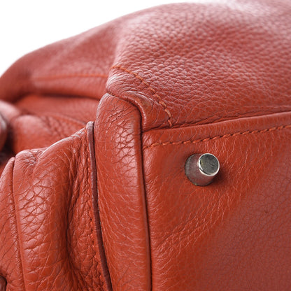 Prada Vitello Daino Shoulder Bag Arancio 14 of 17