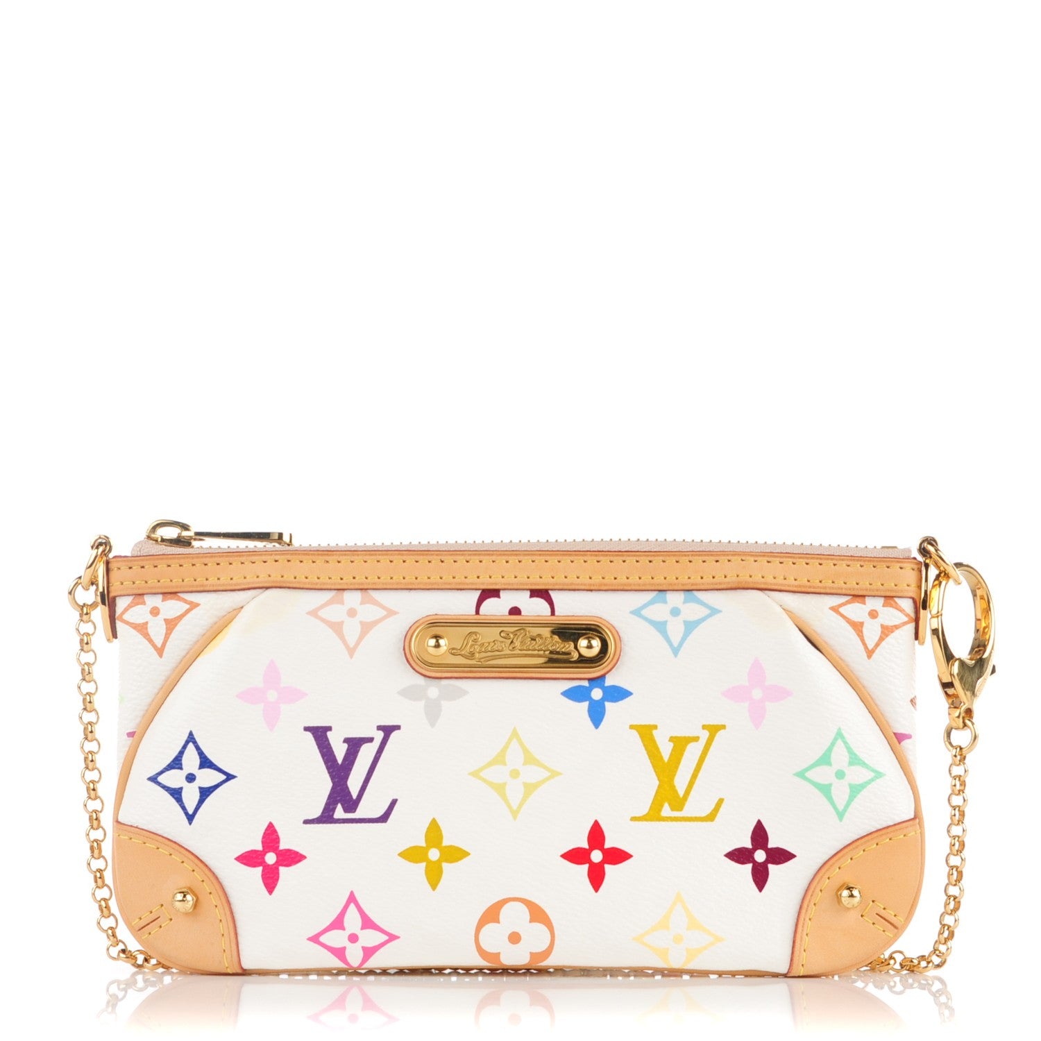 Louis Vuitton Monogram Multicolor Pochette Milla MM White 1 of 7