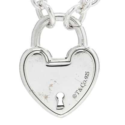 Tiffany Sterling Silver Return To Tiffany Love Heart Lock Pendant Necklace 4 of 4