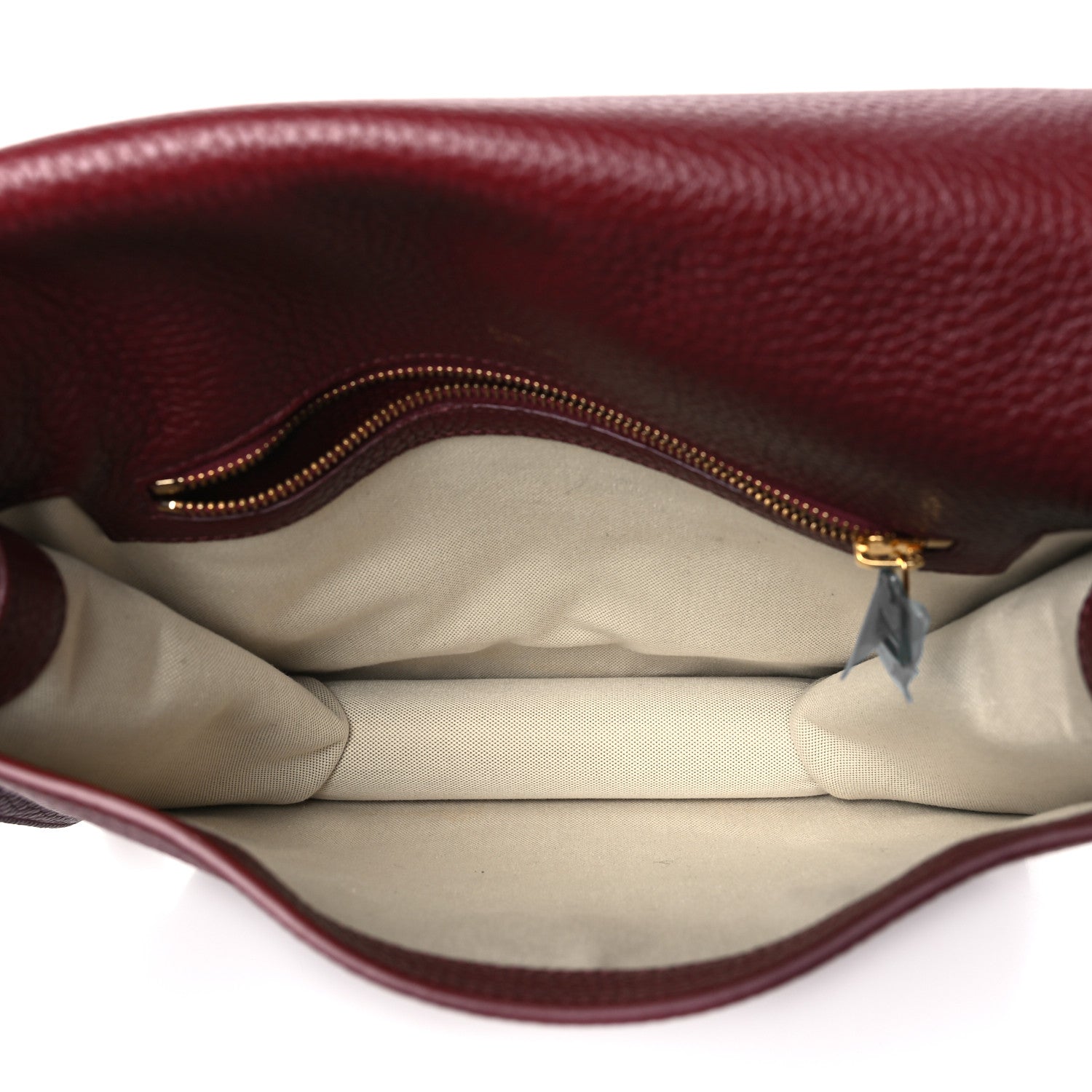 Tom Ford Grained Calfskin T Clasp Tara Crossbody Bag Cabernet 5 of 9