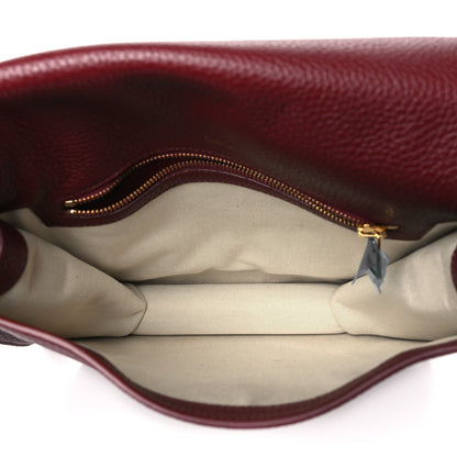 Tom Ford Grained Calfskin T Clasp Tara Crossbody Bag Cabernet 5 of 9