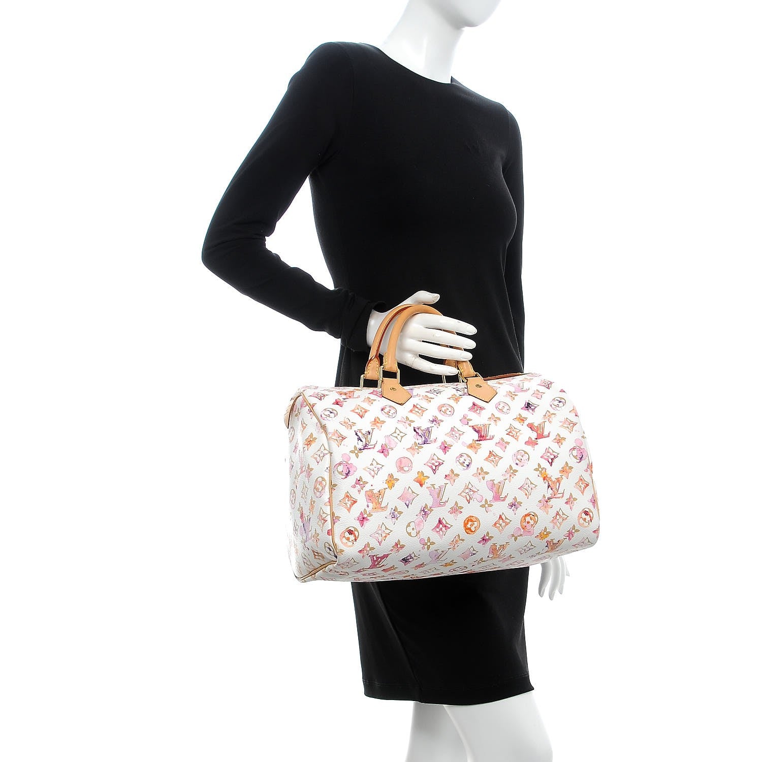 Louis Vuitton Watercolor Aquarelle Speedy 35 White 2 of 17