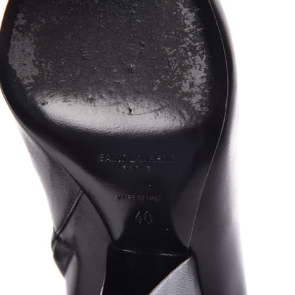 Saint Laurent Calfskin Niki Charm Boots 40 Black 8 of 9