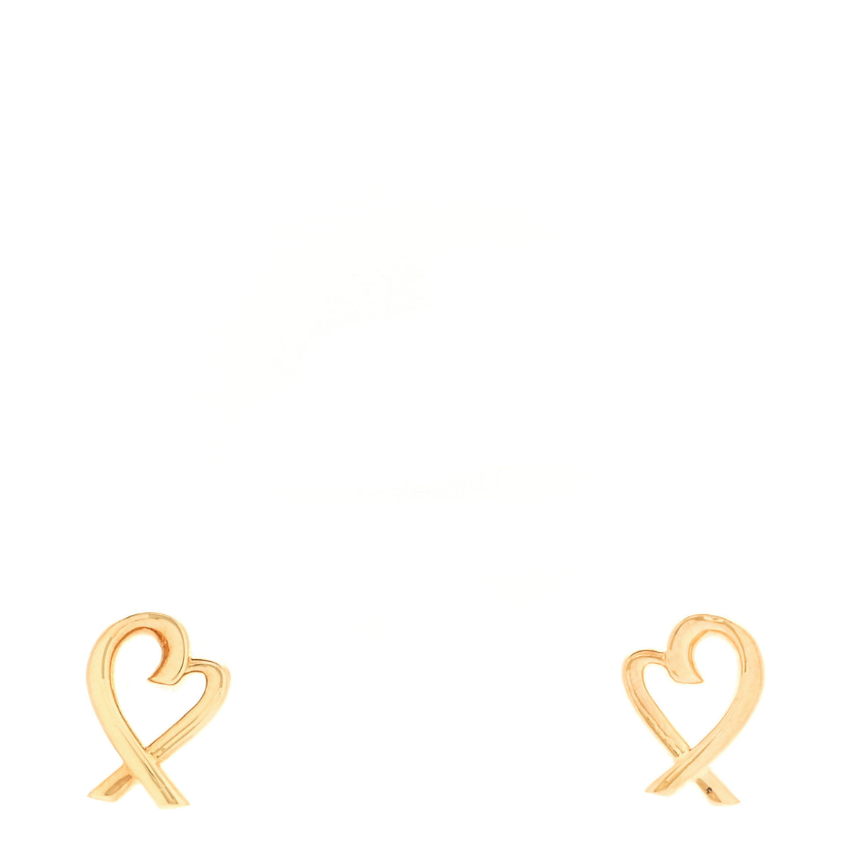 18K Yellow Gold Mini Paloma Picasso Loving Heart Earrings