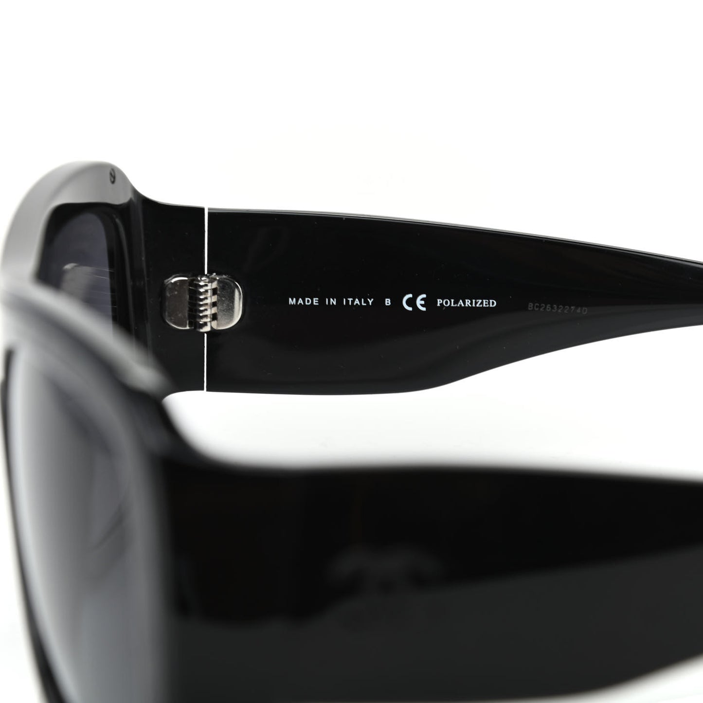 Acetate Polarized Rectangle Sunglasses 5395 Black