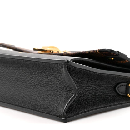 Louis Vuitton Damier Ebene Vavin Chain Wallet Black 7 of 9