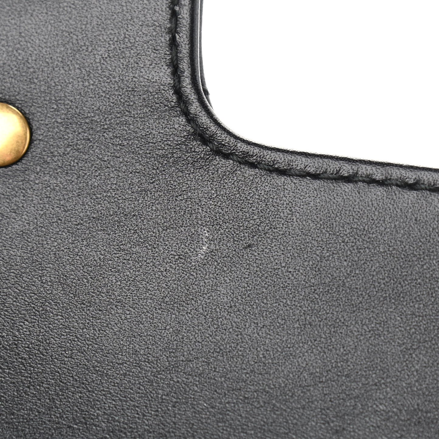 Calfskin Matelasse Super Mini GG Marmont Shoulder Bag Black