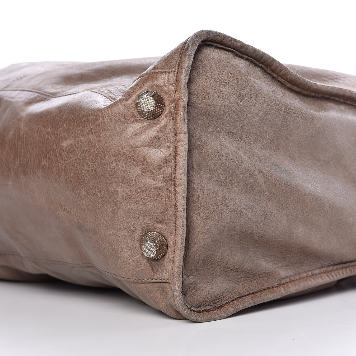 Balenciaga Agneau Giant 21 Silver Hardware Weekender Noix 9 of 15
