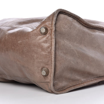 Balenciaga Agneau Giant 21 Silver Hardware Weekender Noix 9 of 15