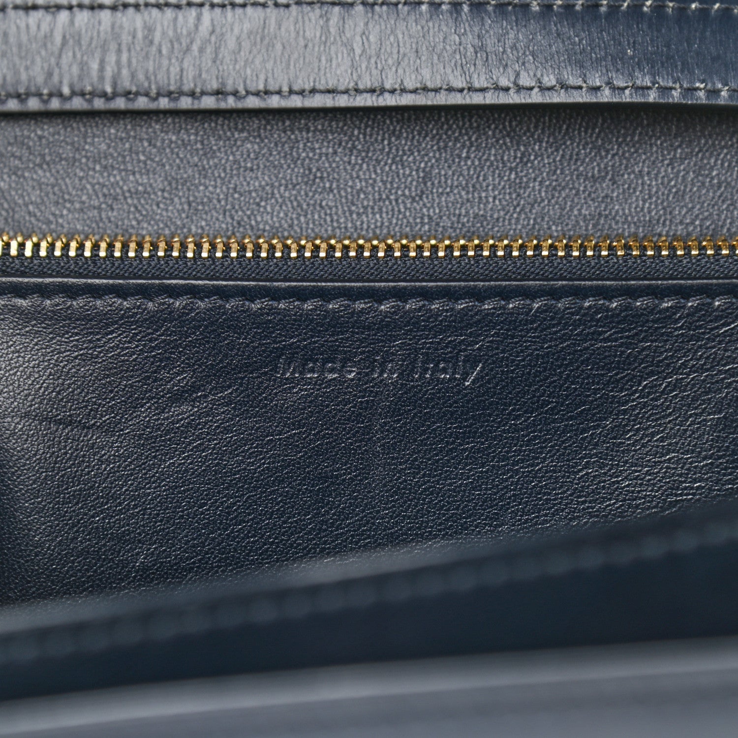 Celine Box Calfskin Medium Classic Box Flap Bag Navy 6 of 13
