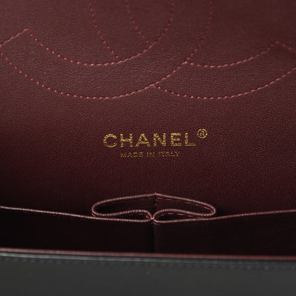 Chanel Lambskin Quilted Jumbo Double Flap Black 6 of 14